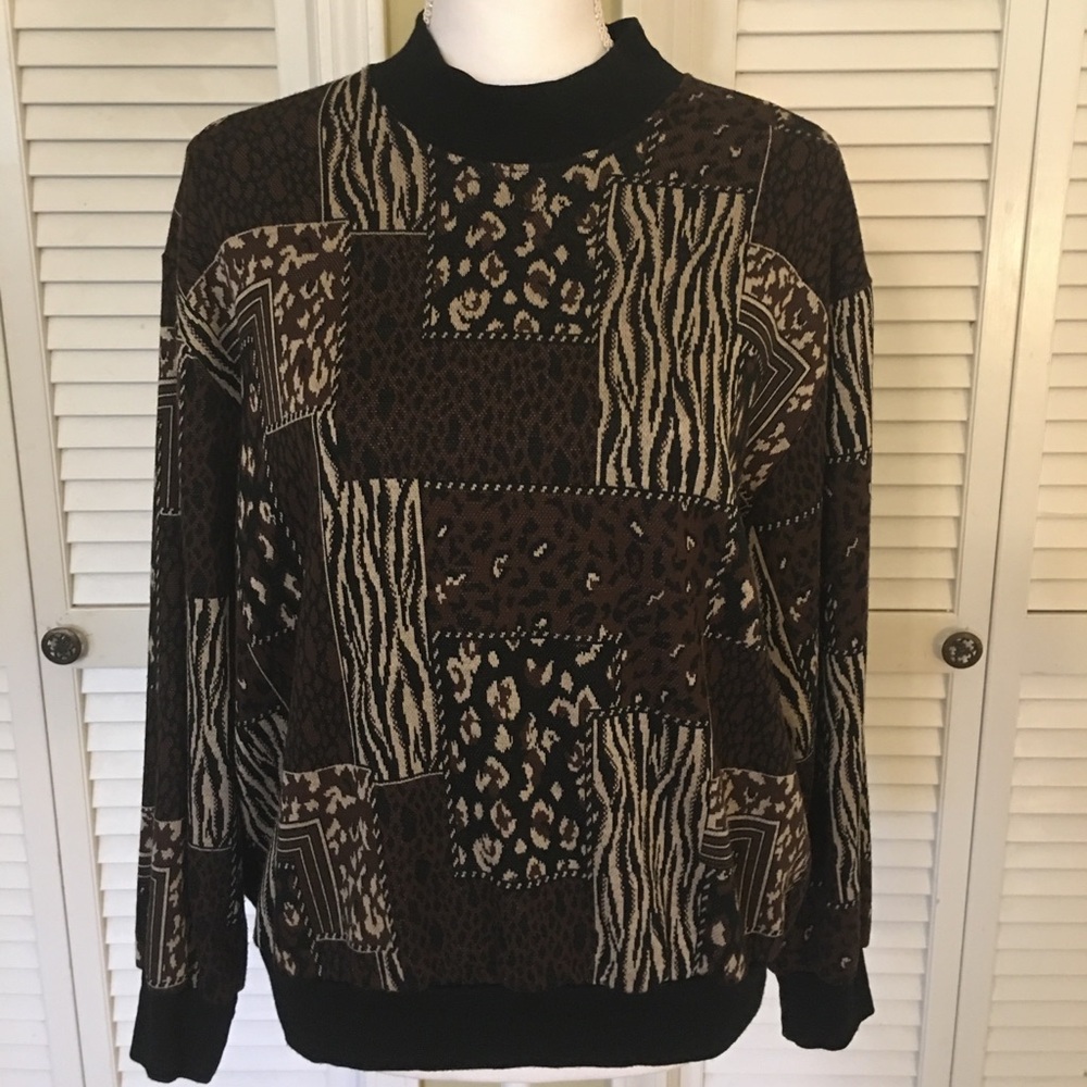 Vintage BonWorth Animal Print Sweater